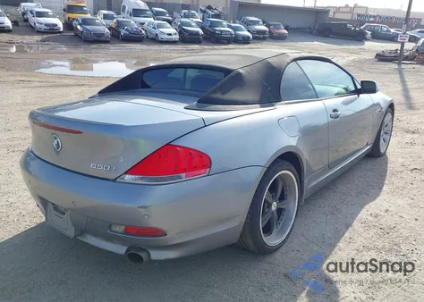 2007 BMW 650I из США, поврежденный, VIN WBAEK13547CN82672